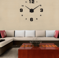 TOO CLW-100 Akril foszforeszkáló falióra 60-100cm - Fekete