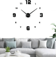 TOO CLW-100 Akril foszforeszkáló falióra 60-100cm - Fekete