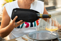 Peugeot Frizz Bor-és Pezsgősüveg hűtő Sleeve - Fekete