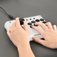 Hori Fighting Stick Mini Arcade Vezetékes Kontroller Gamepad (PS5 / PS4 / PC) - Fehér