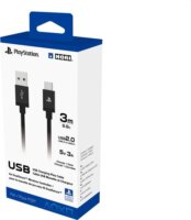 Hori SPF-015U USB-A apa - USB-C apa Adat- és töltőkábel 3m - Fekete