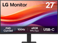 LG 27" U421A-B 16:9 FullHD VA Ívelt Monitor - Fekete