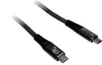 Inter Tech 88885672 USB-C apa - USB-C apa 3.2 Adat és töltőkábel 240W 3m - Fekete