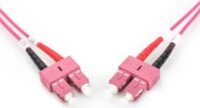 DIGITUS LWL Optikai Patch kábel SC - SC Duplex OM4 3.00m - Lila