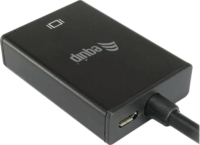 Equip 119038 VGA + Audio -> HDMI Átalakító Adapter - Fekete