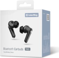 ColorWay CW-TWS1BK Bluetooth Fülhallgató Headset Töltőtokban - Fekete