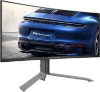 AOC 34" PD34 21:9 QHD OLED Ívelt Gaming Monitor - Fekete / Szürke