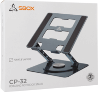 STD SBOX CP-32 Állítható / Dönthető 10" - 17" Laptop Asztali Állvány - Szürke