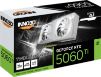 Inno3D GeForce RTX 5060 TI 16GB GDDR7 Twin X2 OC Videókártya - Fehér