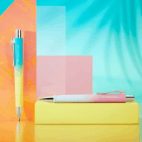 Faber-Castell Poly Nyomógombos Golyóstoll (Kék tinta / M) - Kék/Sárga