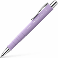 Faber-Castell Poly Nyomógombos Golyóstoll (Kék tinta / XB) - Lila/Ezüst