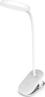 ColorWay CW-DL10FCB-W Hordozható Akkus Flexible & Clip Asztali LED lámpa 13,5 cm - Fehér