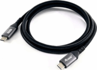 Equip 128383 USB-C apa - USB-C apa 3.2 Adat és töltő kábel 2m - Fekete