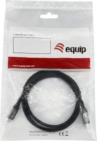 Equip 128383 USB-C apa - USB-C apa 3.2 Adat és töltő kábel 2m - Fekete