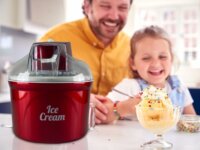 Beper P102GEL002 Fagylaltkészítő 1,8L 12W - Piros