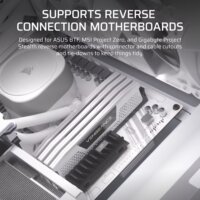 Corsair FRAME 4000D RS Midi Torony Számítógépház + 3db 120mm ventilátor - Fehér