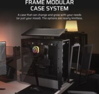 Corsair FRAME 4000D RS Midi Torony Számítógépház + 3db 120mm ventilátor - Fekete