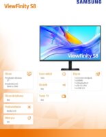Samsung 37" LS37D800UAUXEN 16:9 4K UHD VA Monitor 60Hz - Fekete