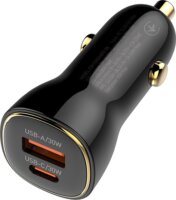 ColorWay CW-CHA046PD-BK USB-A + USB-C Autós gyorstöltő 60W - Fekete