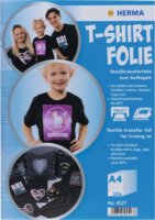 Herma T-Shirt A4 Textilre Vasalható Fólia Sötét Színű Textilekhez - (10 db / csomag)