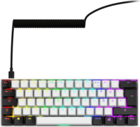 Sharkoon Skiller SGK50 S4 Mechanikus (Yellow Switch) Vezetékes Gaming Billentyűzet DE - Fehér