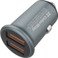 ColorWay CW-CHA036Q-GR 2USB Autós gyorstöltő 36W - Szürke