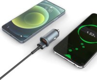 ColorWay CW-CHA036Q-GR 2USB Autós gyorstöltő 36W - Szürke