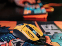 A4Tech Bloody W63 Max Renegade Midnight Vezetékes Gaming Egér - Sárga Mintás