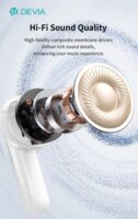 Devia TWS-Ultra1 Bluetooth Fülhallgató Headset Töltőtokban - Fekete