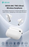 Devia TWS-Ultra1 Bluetooth Fülhallgató Headset Töltőtokban - Fekete