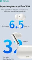 Devia TWS-Ultra1 Bluetooth Fülhallgató Headset Töltőtokban - Fekete