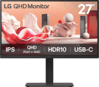 LG 27" 27BA75QB-B 16:9 QHD IPS LED Monitor - Fekete