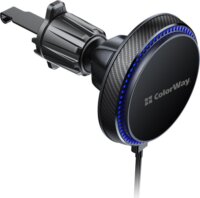 ColorWay CW-CHMW041Q-BK Vezeték nélküli MagSafe Autós gyorstöltő 15W - Fekete