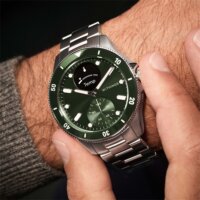 Withings ScanWatch Nova Hibrid Okosóra 42mm - Fekete / Zöld