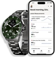 Withings ScanWatch Nova Hibrid Okosóra 42mm - Fekete / Zöld