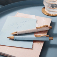 Faber-Castell KS Poly Nyomógombos golyóstoll (Kék tinta / XB) - Rózsaszín