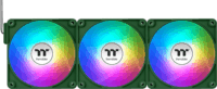 Thermaltake CT120 EX Reverse 120mm PWM ARGB Rendszerhűtő ventilátor 3db - Zöld