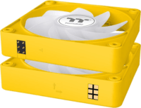 Thermaltake CT140 EX Reverse 140mm PWM ARGB Rendszerhűtő ventilátor 3db - Sárga