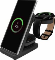 Fixed Powerstation 3 az 1-ben Vezeték Nélküli Töltőállomás Samsung eszközök részére 15W - Fekete