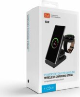Fixed Powerstation 3 az 1-ben Vezeték Nélküli Töltőállomás Samsung eszközök részére 15W - Fekete