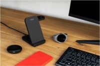 Fixed Powerstation 3 az 1-ben Vezeték Nélküli Töltőállomás Samsung eszközök részére 15W - Fekete