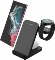 Fixed Powerstation 3 az 1-ben Vezeték Nélküli Töltőállomás Samsung eszközök részére 15W - Fekete