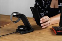 Fixed Powerstation 3 az 1-ben Vezeték Nélküli Töltőállomás Samsung eszközök részére 15W - Fekete