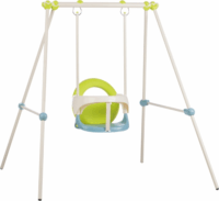 Smoby Kültéri Bébi hinta fémszerkezettel - Kék/Zöld