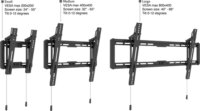 Multibrackets Tilt Medium 32-65" TV / Monitor fali tartó konzol - Fekete