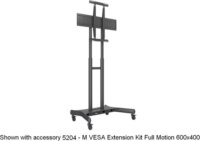 Multibrackets Floorstand Basic 180 55-80" TV gurulós padló tartó állvány - Fekete