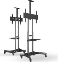 Multibrackets Floorstand Basic 180 55-80" TV gurulós padló tartó állvány - Fekete