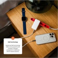 Fixed Slim Traveller 2xUSB-C Hálózati Utazó Gyorstöltő Adapter 45W - Fehér