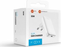 Fixed Slim USB-C Hálózati Utazó Gyorstöltő Adapter 30W - Fehér