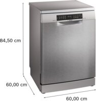 Bosch SMS6ECI12E Szabadonálló mosogatógép 60cm 14 teríték - Acél
